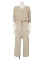 ニットルージーコンビネゾン/ブラック