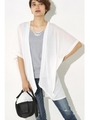 【AZUL by moussy】ビックカーディガン/O/WHT