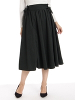 【鈴木優華さん着用】サイドスピンドルスカート/ミドリ