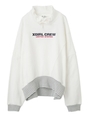 STRIPED RIB SWEAT TOP/ホワイト
