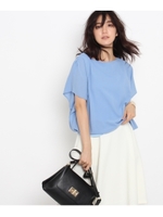 [L]ドレープスリーブプルオーバー/ピンク(072)