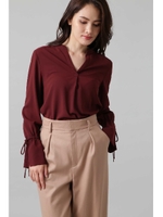 《B ability》ダブルストレッチブラウス/ホワイト(030)