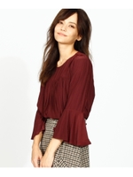 【WEB限定】デシンエアフローブラウス/ボルドー(964)