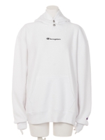 【EMODA×Champion】HEAVY LOGO HOODIE/ホワイト