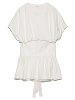 コルセットベルトTシャツ/OWHT