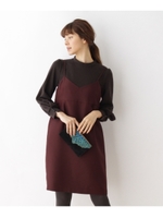 グレンチェックストレッチプルオーバー/ダークブラウン(243)