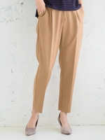 タックテーパードパンツ/ベージュ
