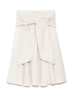 ミドルニットライクスカート/WHT