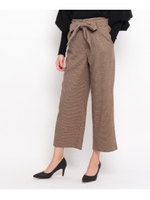 起毛チェックパンツ/キャメル(241)