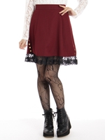 ヘム切替えハートスカート/ピンク