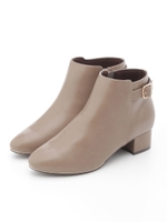 【足幅ゆったり3E/ストレスフリー】ベルテッドショートブーツ/GREGE