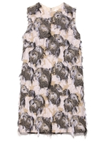 ジャガードチュニックワンピース/BLK