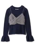 アンゴラキャミセットトップス/オフホワイト