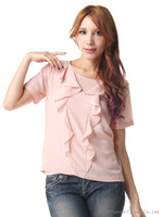 ラッフルプルブラウス