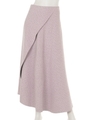 [GREED]DROP JACQUARD Skirt/PINK MIX