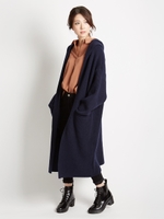 5Gフードガウンコート/NAVY