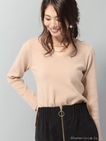 B/リボンニットPO/ライトグレー