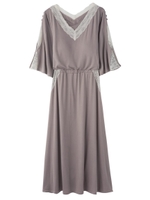 PEACH JOHN/パデットレースワンピ/モカベージュ