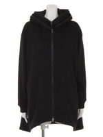 ダブルジップスターパーカー/トップチャコール