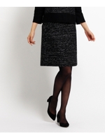 ツイードスカート/ブラック(419)