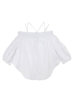 ポケット付オフショル/ホワイト