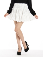 レースボリューム　スカート/ベビーピンク