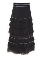 シースルーティアードスカート/NVY