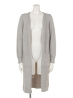 メルシーフェザーヤーンロングカーディガン/アイボリー