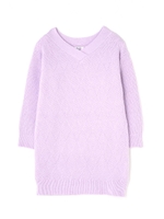 ダイヤパターンＶネックニット/ベージュ(040)