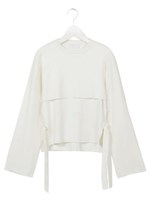 ダブルニットトップス/WHITE