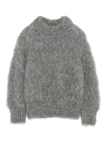 ネップコンパクトニットプルオーバー/GRY