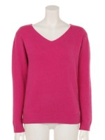 バックチェーンFOXニット/濃ピンク