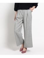 ソフトツィードワイドパンツ/ライトグレー(111)