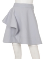 ダブルクロスアシメラッフルスカート/ICE