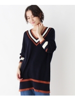 チルデンVネックニット/キャメル(041)