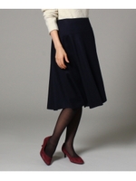 [L]ウールジャージスカート/ワインレッド(863)