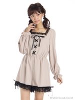 スピンドルコンビネゾン/ベージュ