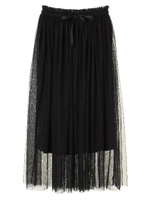 ・2wayチュールスカート/ブラック