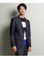 【洗濯機OK】スーパーストレッチデニムジャケット/ネイビー(093)