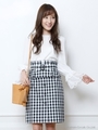 ぺプラムベルト付２ＷＡＹスカート(ギンガムチェック)/チェック/ギンガ