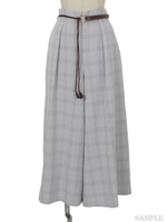 スプリングワイドパンツ/ライトグリーン