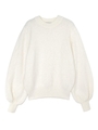 バルーンスリーブニット/ホワイト