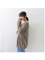 モヘアタッチカーディガン/ピンク