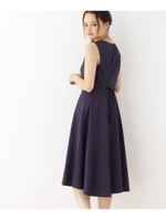 Luxe brille ネックレス付コルセットベルトドレス/ブルー系(095)