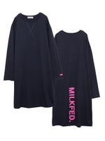 BACK STENCIL DRESS/ネイビー