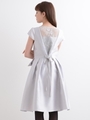 【WEB限定】バックレースアップドレス/グレー
