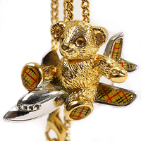 Burberrys バーバリーズ くまペンダント 27711 ゴールド系 レディース 飛行機に乗ったくまさん