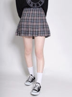 DING/チェックプリーツスカパン