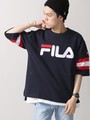 FILA|刺繍ロゴ5分袖プルオーバー