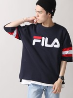 FILA|刺繍ロゴ5分袖プルオーバー